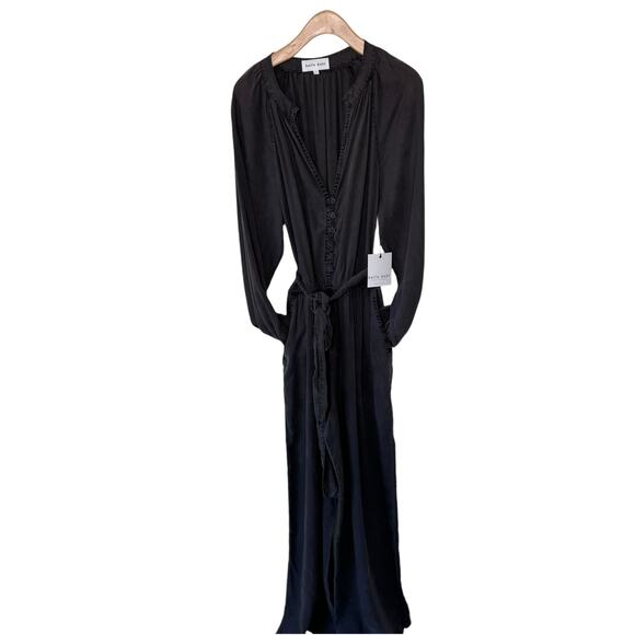 BELLA DAHL  button front raglan jumpsuit Dark Espresso Size Large NWT - Picture 3 of 14